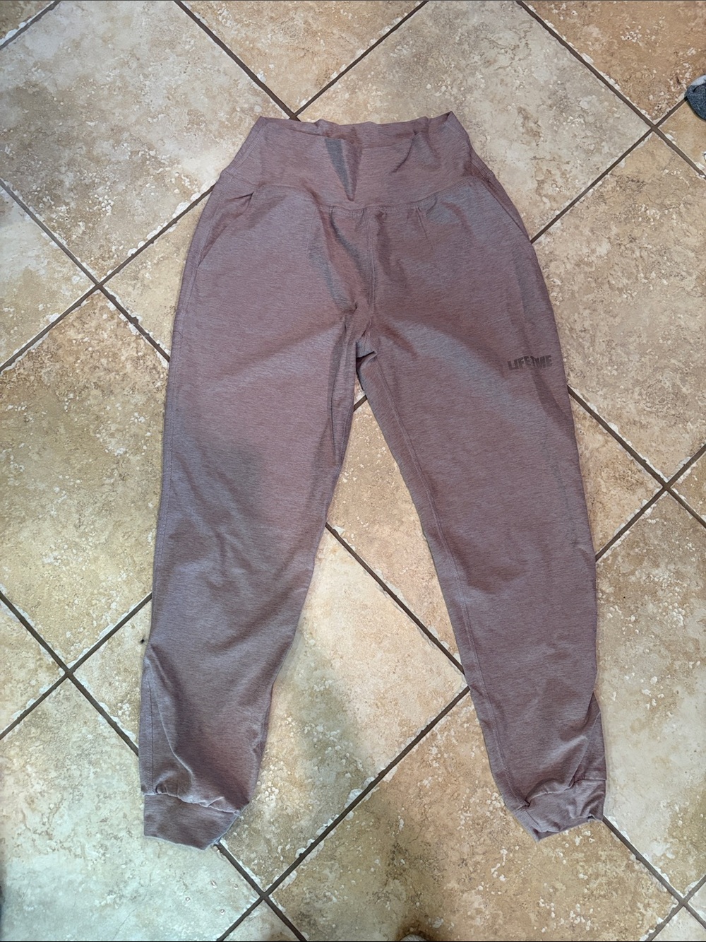 Beyond Yoga Joggers with life time logo